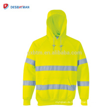 China Fabrik-reflektierendes Kleidersicherheits-mit Kapuze Sweatshirt im Herbst-hallo Sicht-StraßenarbeitenHoodie ANSI 3